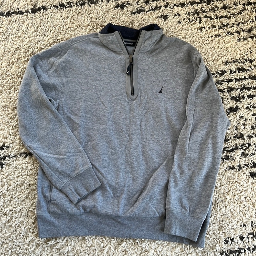 Men’s Nautical 1/4 zip sweatshirt XL
